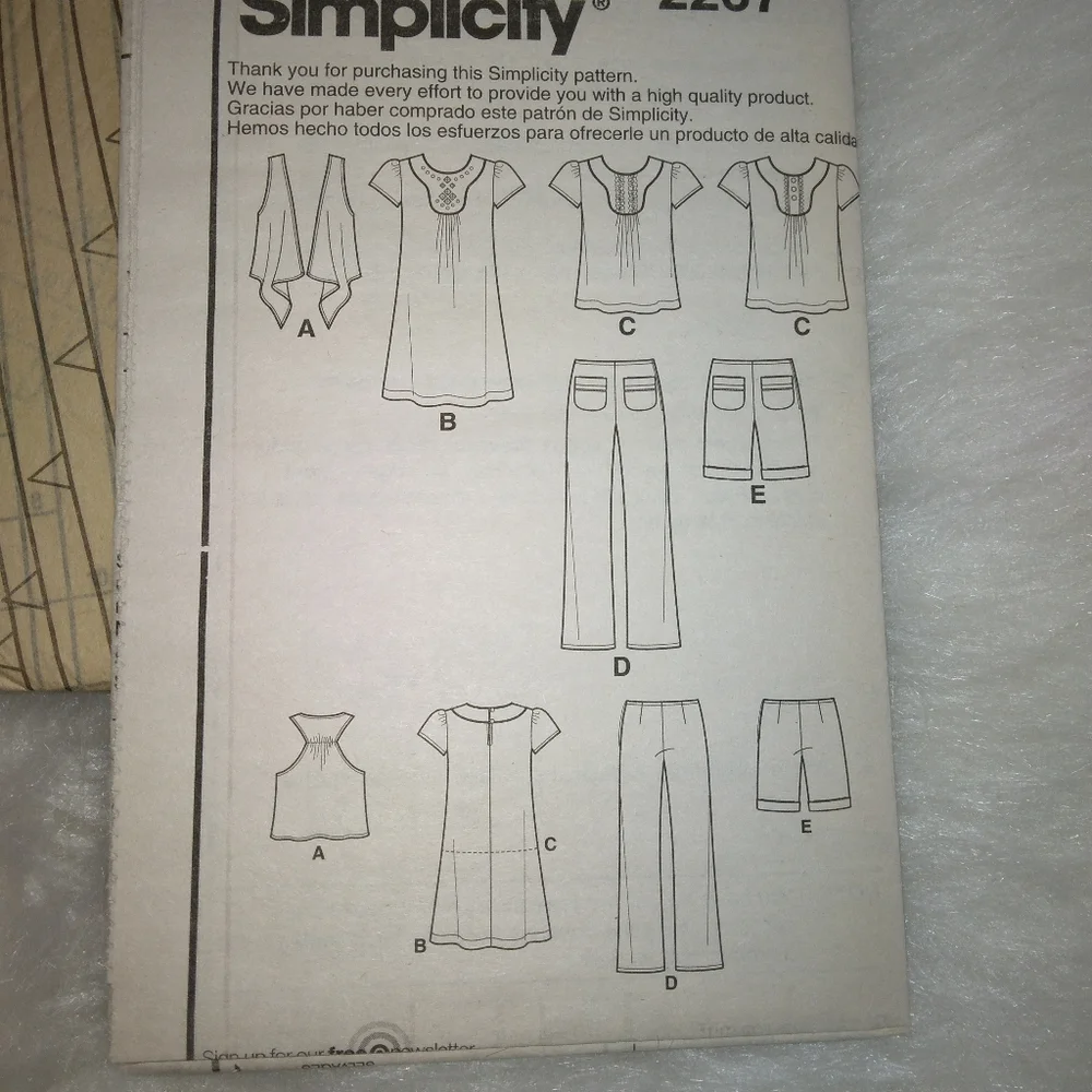 Simplicity 2267 sz